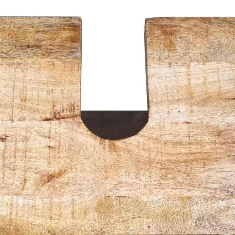 Juego de tocador para baño de madera de mango maciza con espejo