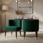 Meridian Furniture,Perry Velvet Dining Chair, Set of 2