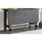 Mesa de comedor extensible con alas abatibles para espacios pequeños