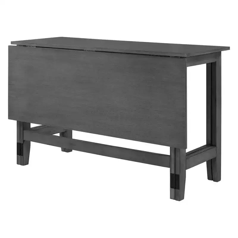 Mesa de comedor extensible con alas abatibles para espacios pequeños