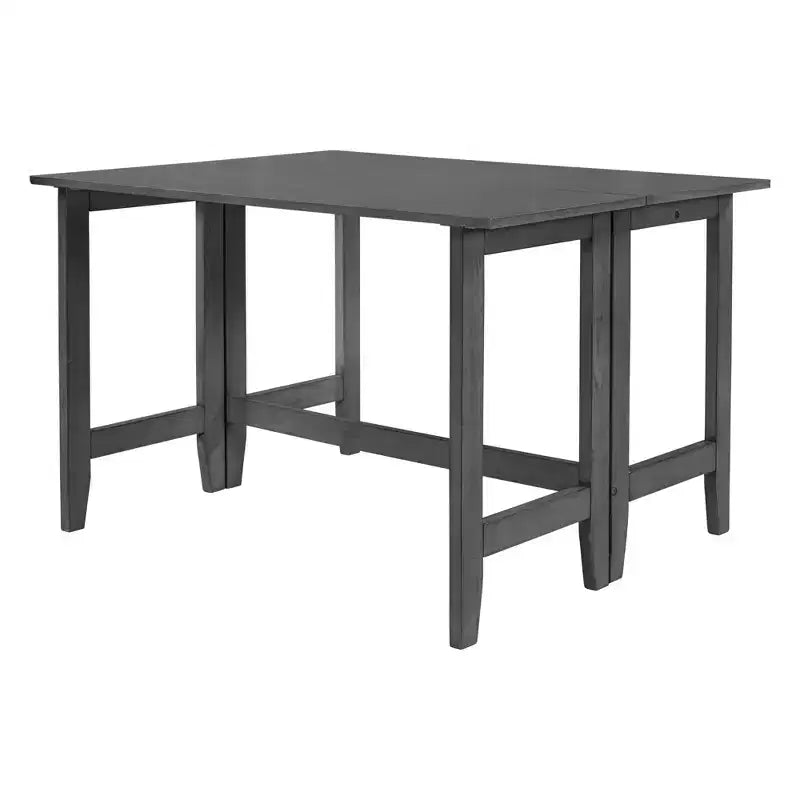 Mesa de comedor extensible con alas abatibles para espacios pequeños