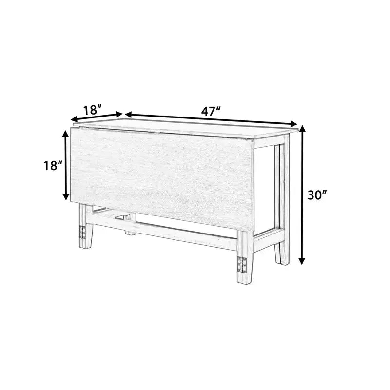 Mesa de comedor extensible con alas abatibles para espacios pequeños