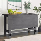 Mesa de comedor extensible con alas abatibles para espacios pequeños