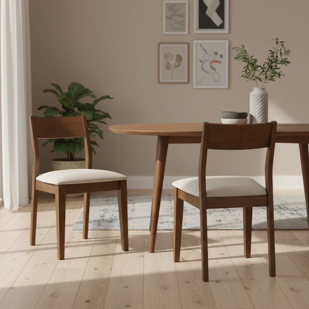 Coaster,Almonte Dining Chair Upholstered Seat Dark Brown (Set of 2)
