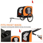 Remolque de bicicleta y cochecito de footing para perros medianos a grandes
