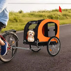 Remolque de bicicleta y cochecito de footing para perros medianos a grandes