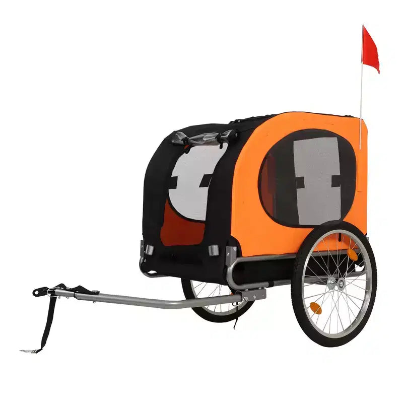 Remolque de bicicleta y cochecito de footing para perros medianos a grandes