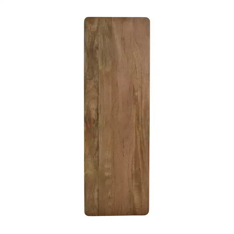 Banco de comedor de madera maciza de mango de 50 pulg. con patas torneadas