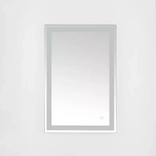 Hyatt 24 Aluminum LED Rectangle Mirror - LMR1000 - Silver/White - Safavieh