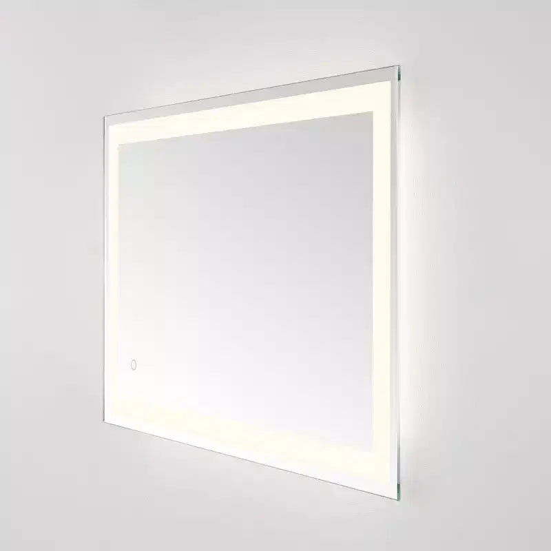 Espejo rectangular LED de 24 x 36 pulgadas con marco de aluminio