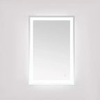 Espejo rectangular LED de 24 x 36 pulgadas con marco de aluminio