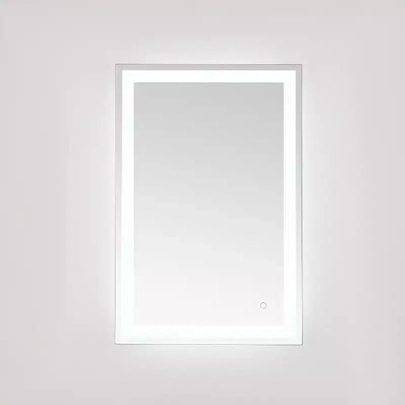 Espejo rectangular LED de 24 x 36 pulgadas con marco de aluminio