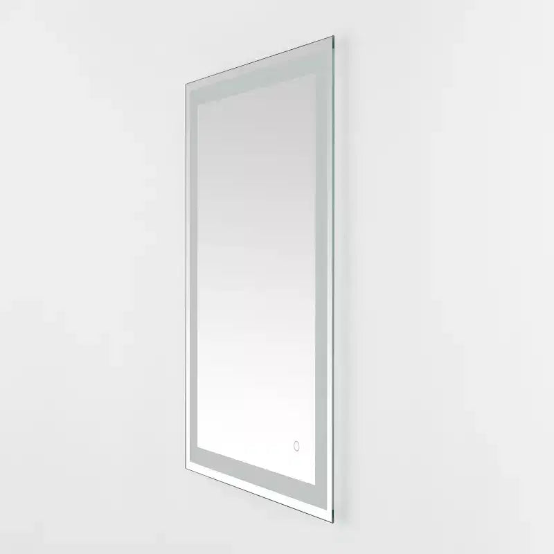 Espejo rectangular LED de 24 x 36 pulgadas con marco de aluminio