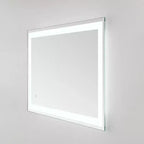 Espejo rectangular LED de 24 x 36 pulgadas con marco de aluminio