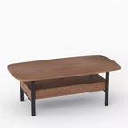 Mesa de centro de madera de 47.2 pulgadas con cajones de almacenamiento