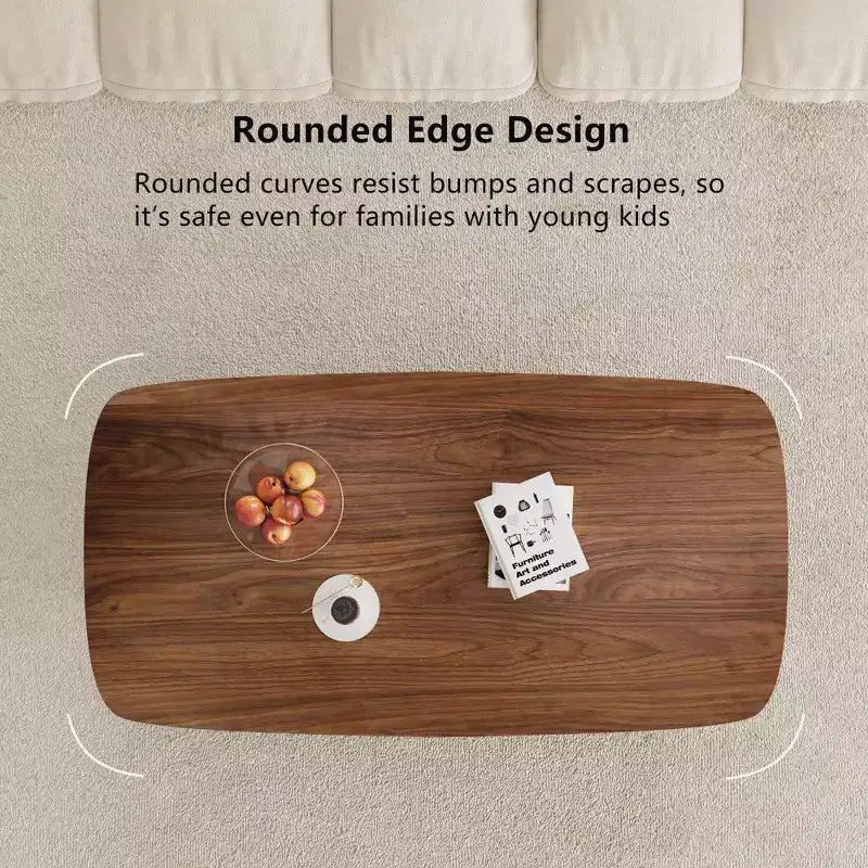 Mesa de centro de madera de 47.2 pulgadas con cajones de almacenamiento