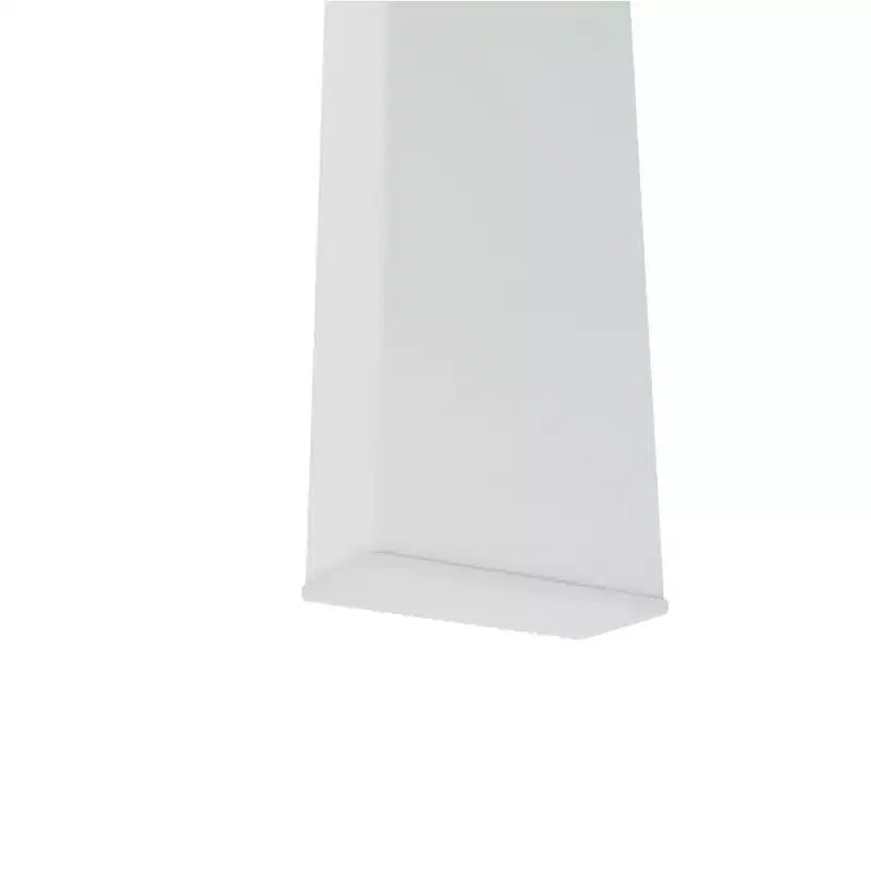 Mesa de centro rectangular moderna de cristal templado y hierro con estante