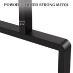 Mesa de comedor rectangular con estructura de metal y tablero de madera, para 6 personas