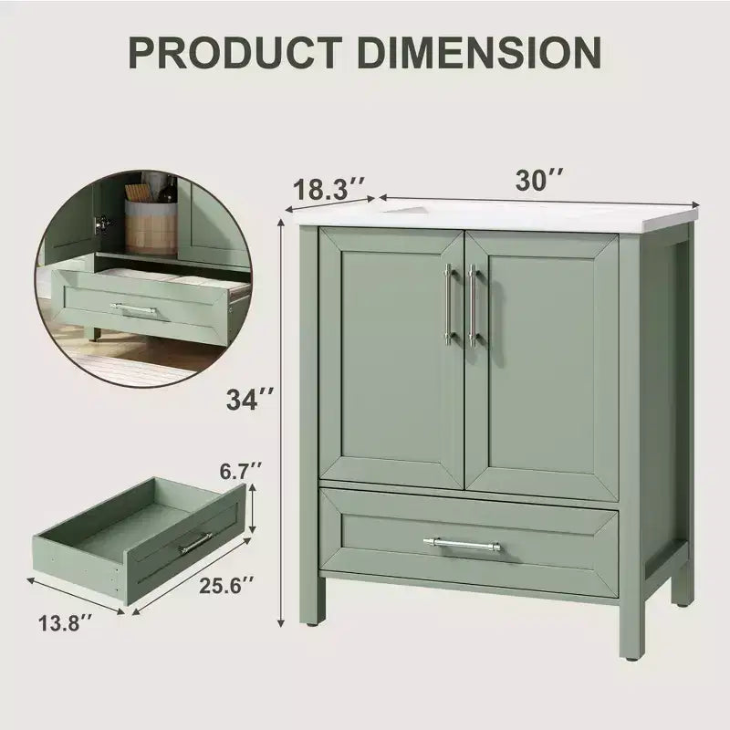 Mueble de baño independiente con lavabo