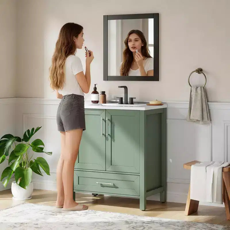 Mueble de baño independiente con lavabo