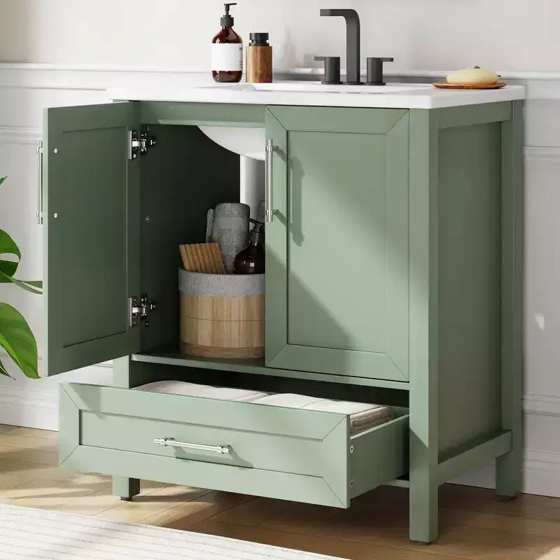 Mueble de baño independiente con lavabo