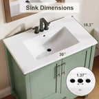 Mueble de baño independiente con lavabo