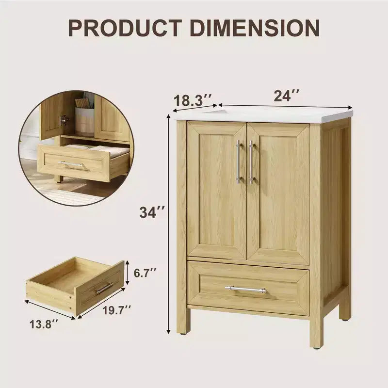 Mueble de baño independiente con lavabo