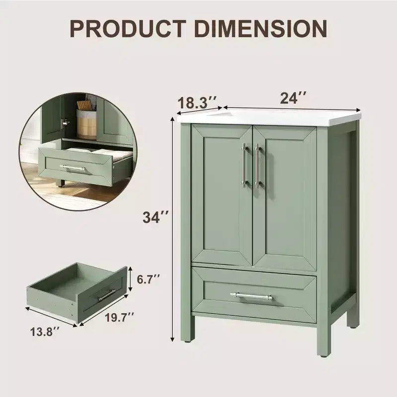 Mueble de baño independiente con lavabo