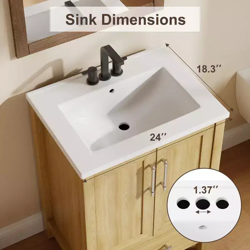 Mueble de baño independiente con lavabo
