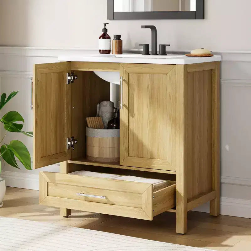 Mueble de baño independiente con lavabo