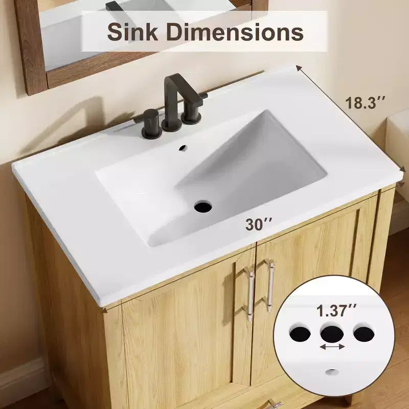 Mueble de baño independiente con lavabo