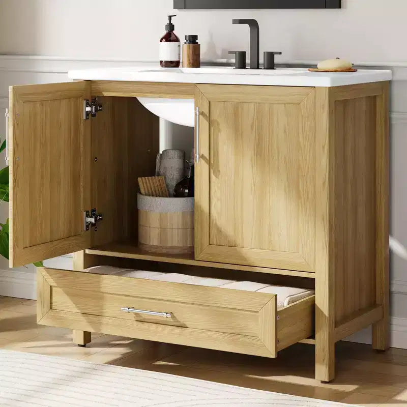 Mueble de baño independiente con lavabo