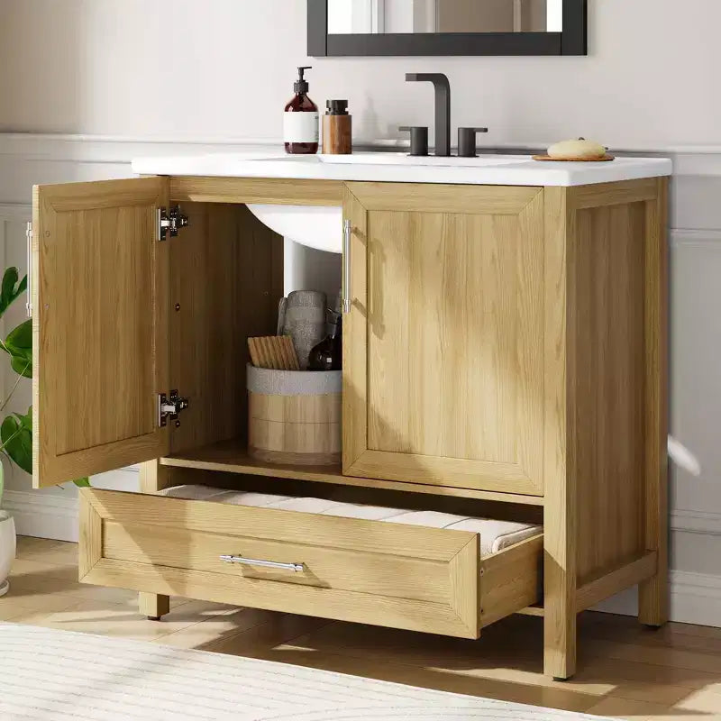 Mueble de baño independiente con lavabo