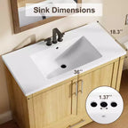 Mueble de baño independiente con lavabo