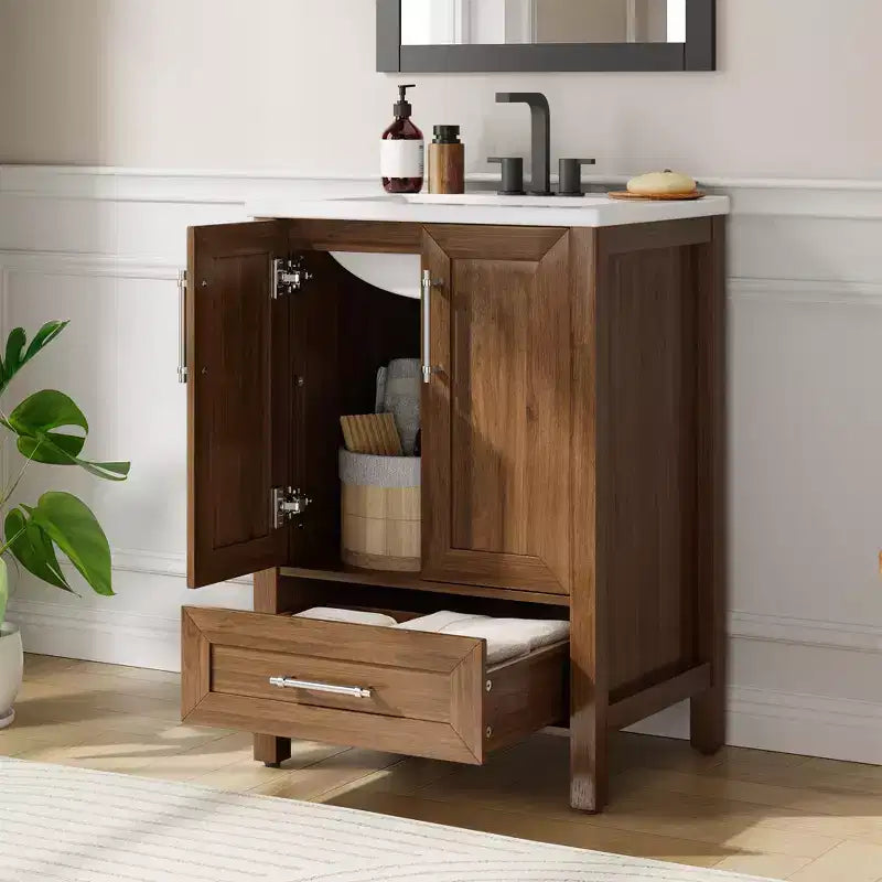 Mueble de baño independiente con lavabo