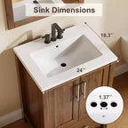 Mueble de baño independiente con lavabo
