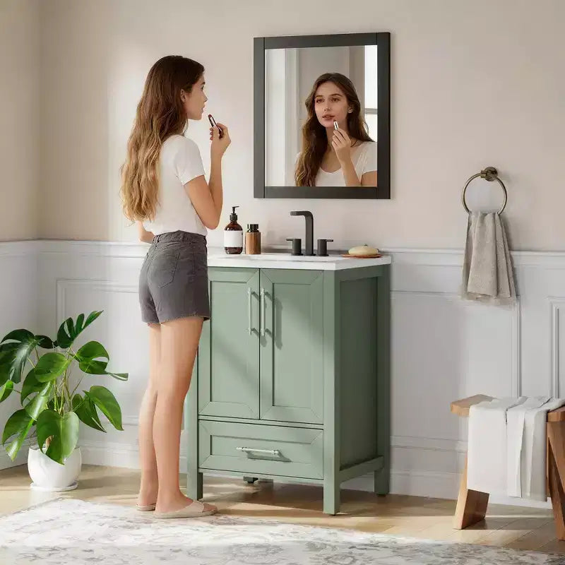 Mueble de baño independiente con lavabo