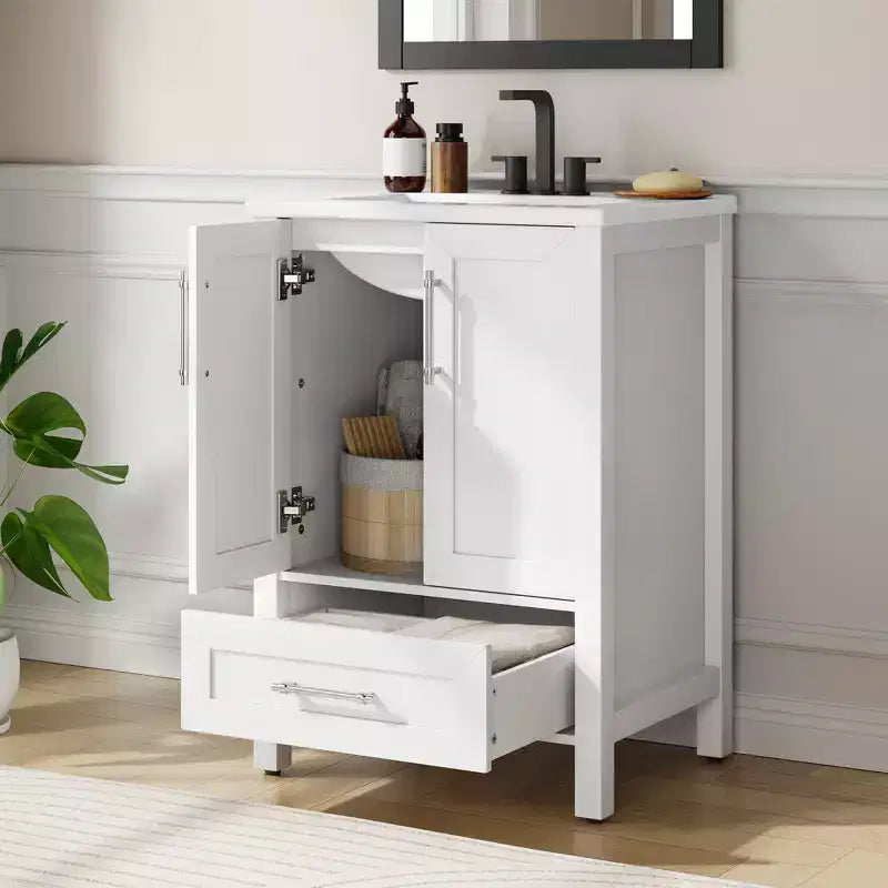 Mueble de baño independiente con lavabo