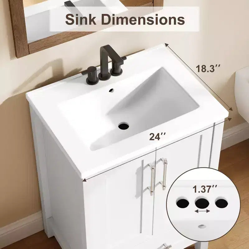 Mueble de baño independiente con lavabo
