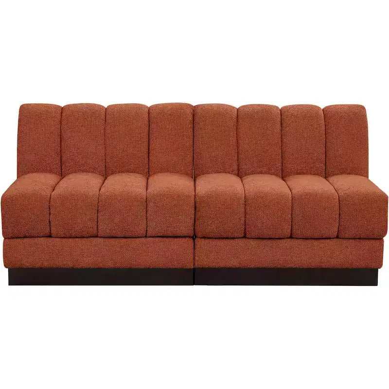 Sofá modular de tela chenilla Quinn