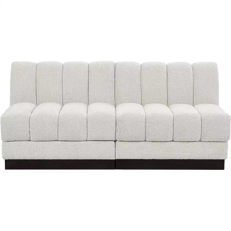 Sofá modular de tela chenilla Quinn