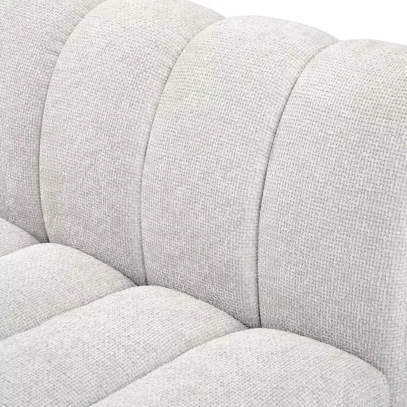 Sofá modular de tela chenilla Quinn