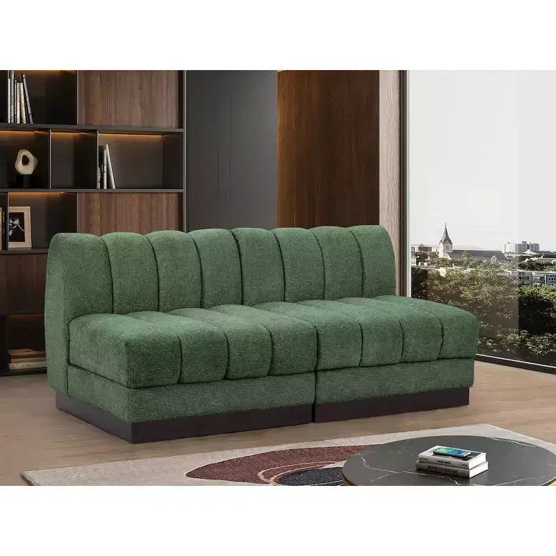 Sofá modular de tela chenilla Quinn