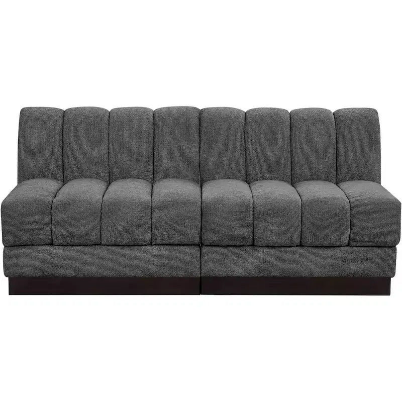 Sofá modular de tela chenilla Quinn