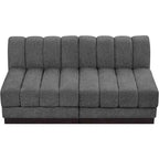Sofá modular de tela chenilla Quinn