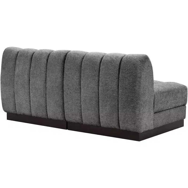 Sofá modular de tela chenilla Quinn