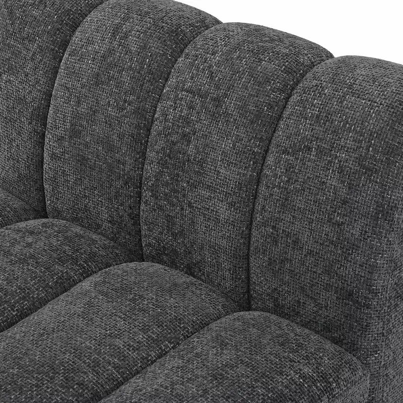 Sofá modular de tela chenilla Quinn
