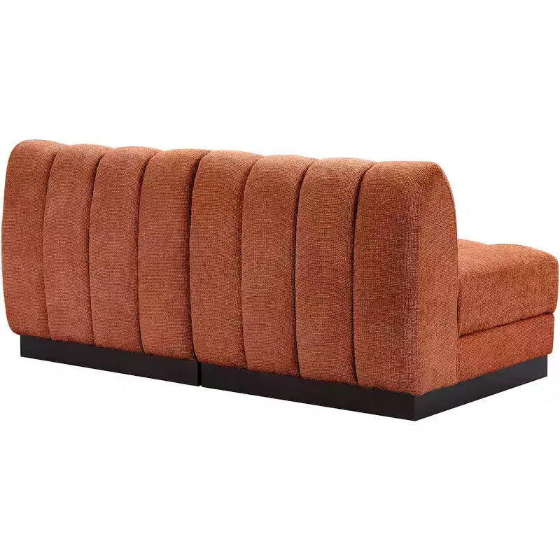 Sofá modular de tela chenilla Quinn