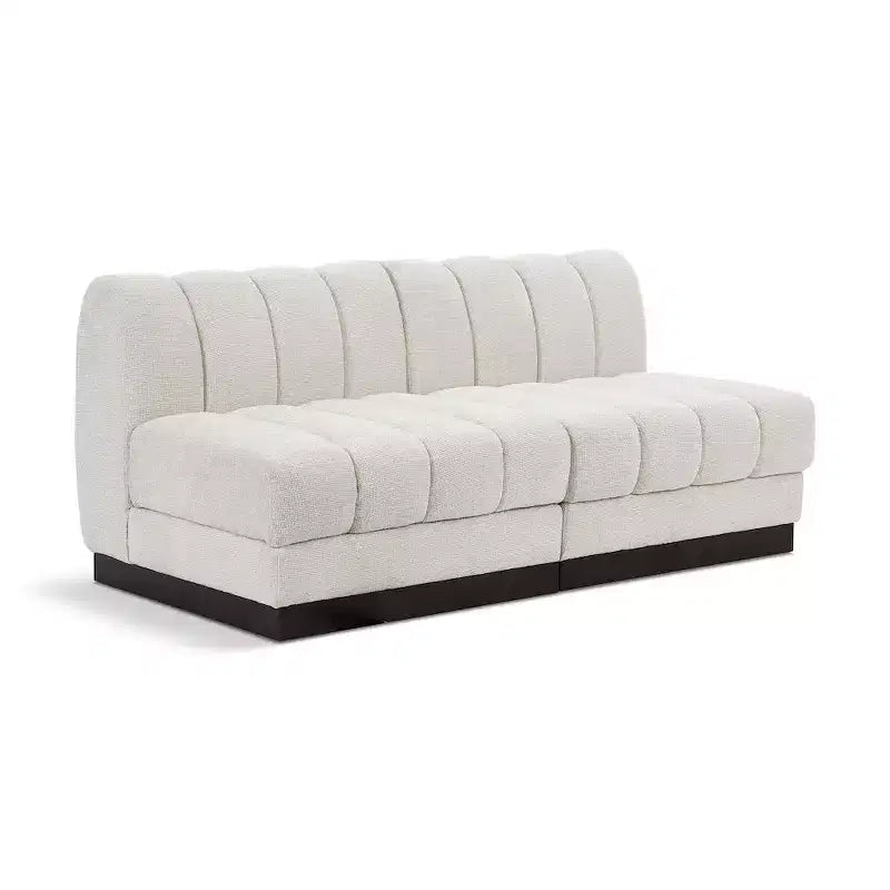 Sofá modular de tela chenilla Quinn