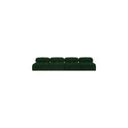Sofá modular de tela bouclé verde
